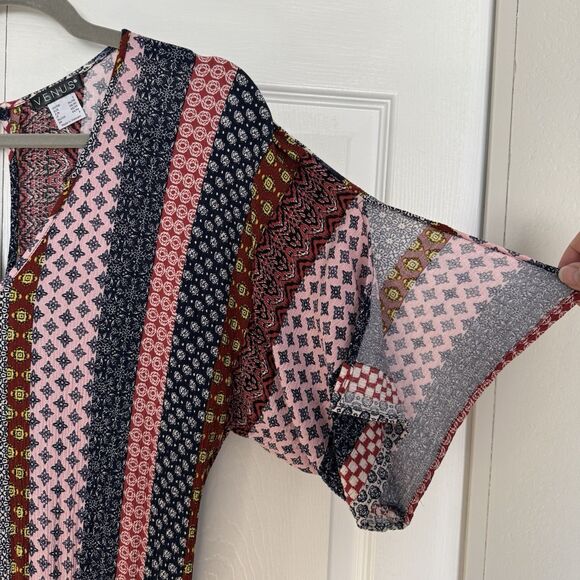 Venus Colorful Geometric Print Romper with Pockets Women’s Size S - Picture 4 of 13